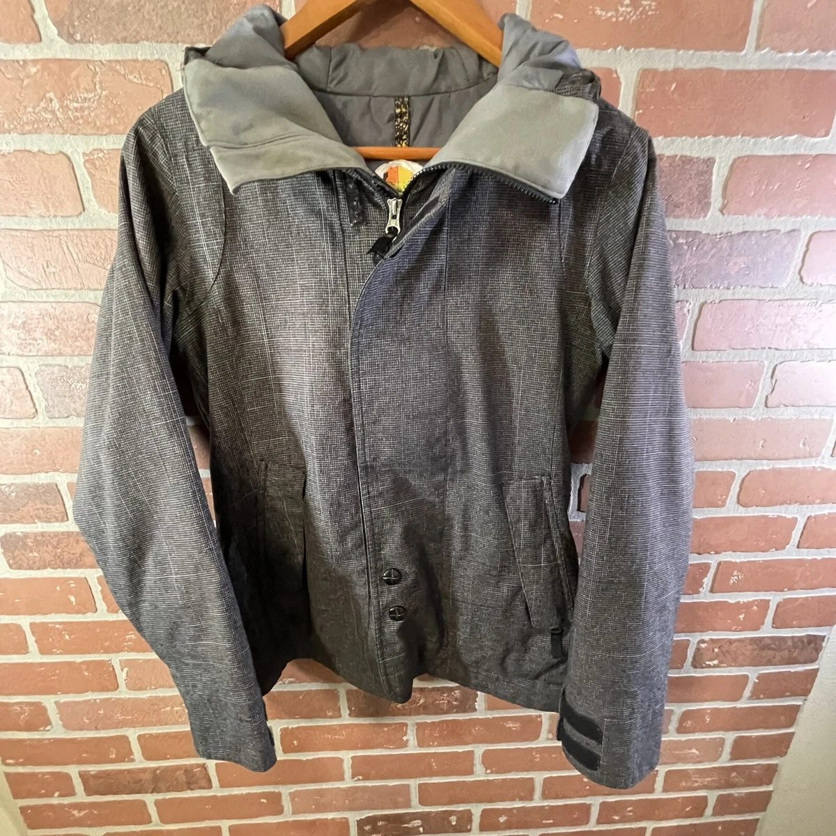BURTON Dryride Cool Flavors Womens Insulated Hooded Ski Snowboard Jacket Sz Sm