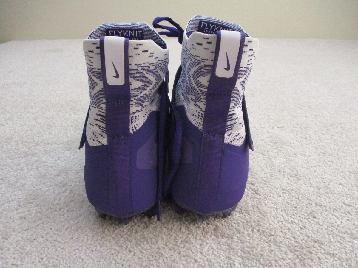 Nike Alpha Menace Elite 2 Purple Football Cleats - Size 13.5 