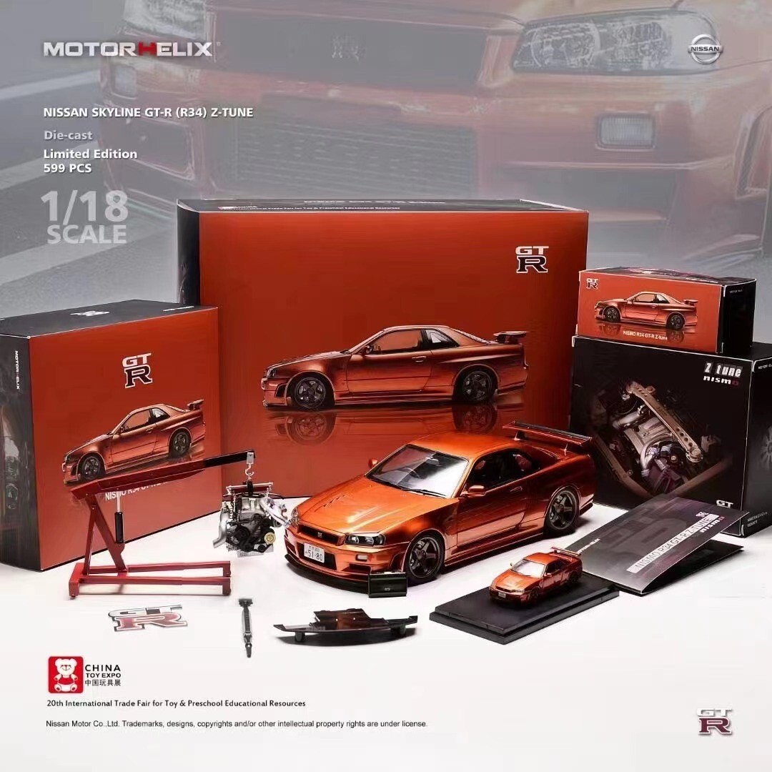 Motorhelix 1/18 NISSAN SKYLINE GT-R R34 Z-Tune Nismo Limited Edition 599pcs JDM | eBay Motorhelix 1/18 NISSAN SKYLINE GT-R R34 Z-Tune Nismo Limited Edition 599pcs JDM | eBay