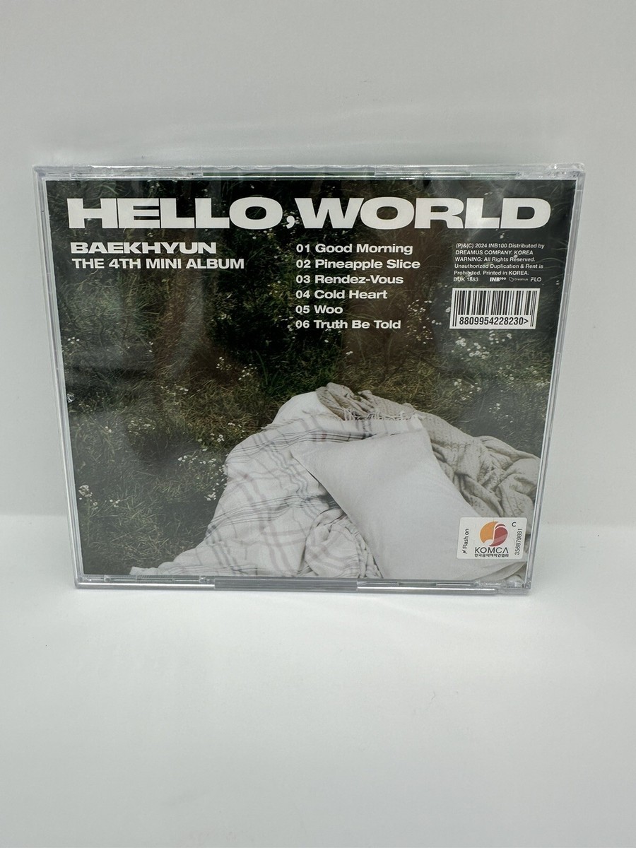 BAEKHYUN ベッキョン Hello world アルバム 直筆サイン BAEKHYUN 