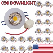 10/20Pack Dimmable COB Downlight LED Recessed Ceiling Light with Drivers USA