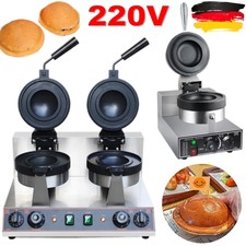 220V Hamburger Maschine Burgermaschine Eis Waffelmaschine Panini Presse Backen