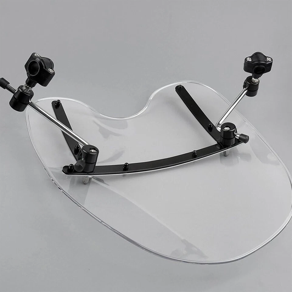 18"x16" Clear Motorcycle Windshield For Honda Valkyrie 1500 GL1500C 1800 GL1800C - Image 2 of 4