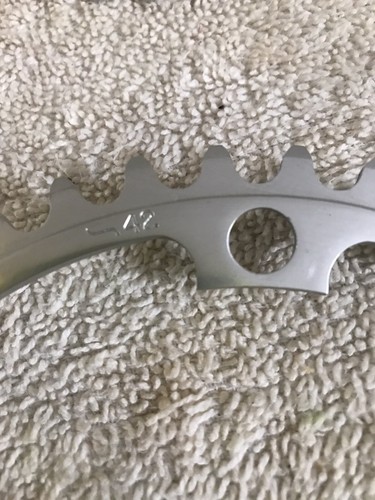 Shimano? 42 52 Chainring 42t 52T Vintage - Picture 4 of 4