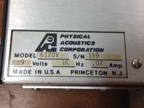 Physical Acoustics Corp. - Modelo #6120 - Analizador de rodamientos - Imagen 5 de 5