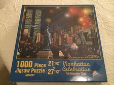 New Sealed SunsOut MANHATTEN CELEBRATION 1000 Pc Jigsaw Puzzle AC56201 Last One