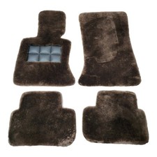Genuine Brown Sheepskin floor mats 1 Inch Height fits Rolls Royce Wraith Dawn