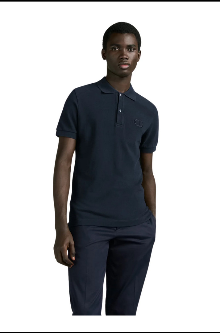Christian Dior CD Icon Navy Blue Polo Shirt Size S