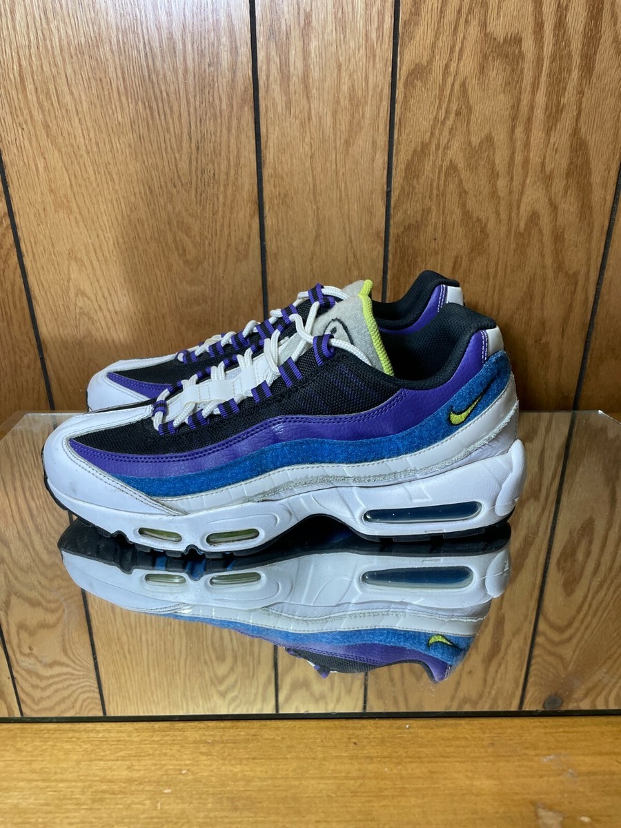Nike Air Max 95 Kaomoji White Cyber Blue Purple DD9600-100 sz