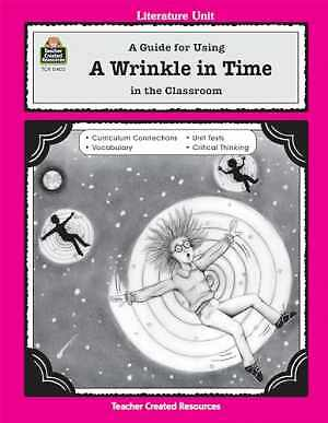 #ad A Guide for Using A Wrinkle in Paperback by Teacher Created Resources Good $5.41