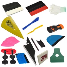 3D Car Vinyl Film Sticker Wrapping Install Tools Kit Set Magnet Holder Squeegee