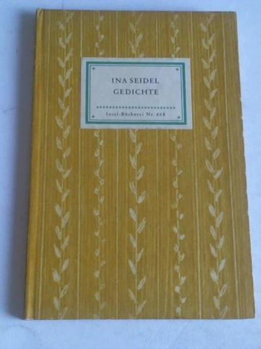 Gedichte - Seidel, Ina