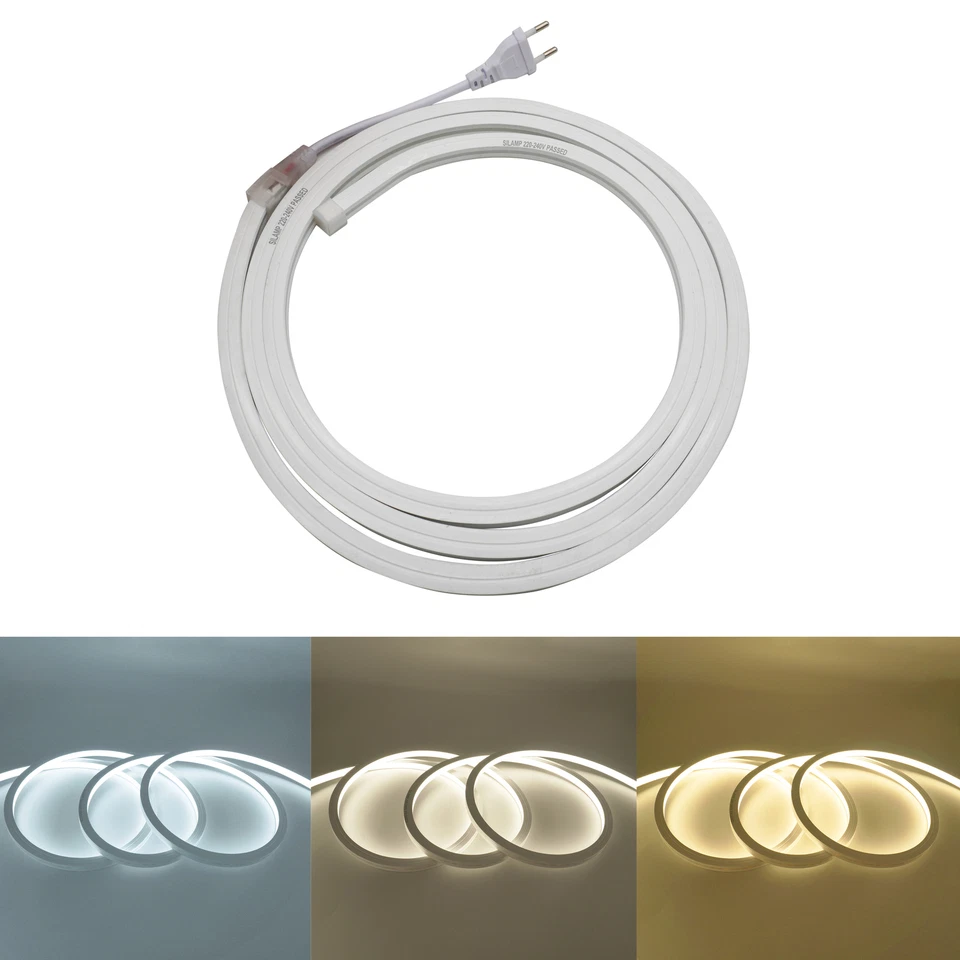 STRISCIA LED AL METRO 220V 10W/M IP65 LUCE NEON LED TAGLIO OGNI 10 CM S45 SILAMP - Image 2 of 4