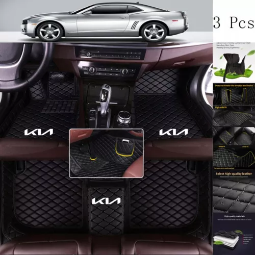 Fit for KIA All Series Car Floor Mats Auto Luxury Custom Waterproof Carpets Mats - Picture 11 of 36