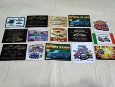 Lot Of 15 Vintage Car Show Dash Plaques D7 #1