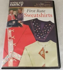 Sewing With Nancy First Rate Sweatshirts DVD 2006 Zieman & Mulari 90 Minutes