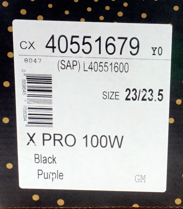 Salomon X Pro 100 W stivali da sci da donna taglia 23 23 5 neri viola