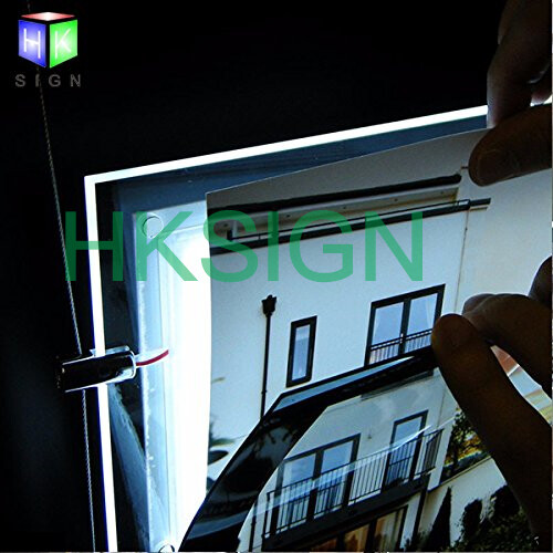 A3 & A4 Real Estate Window Hanging Led Backlit Picture Frame Display ...