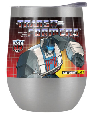 Transformers Jazz 12oz Wine Tumbler Steel Insulated Leak Resistant