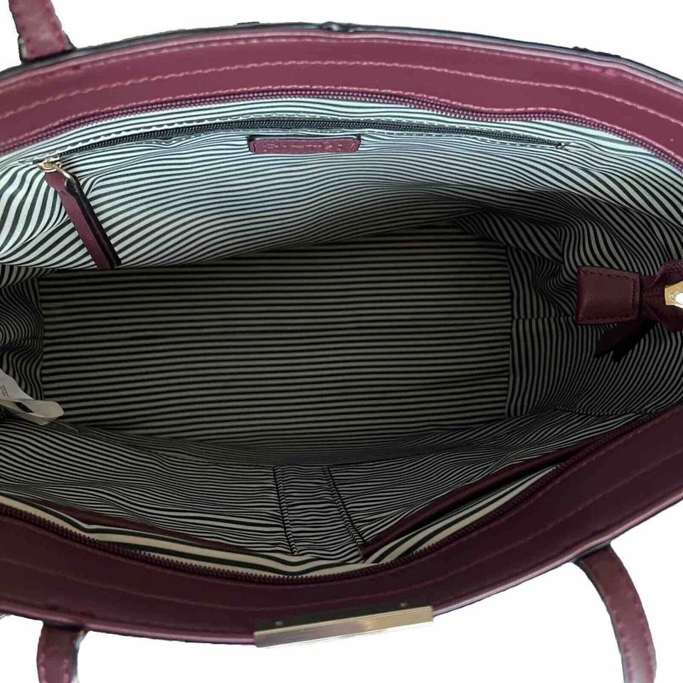 Bolsa de ombro feminina Hilary Radley couro Jane com bolsa removível marrom - Imagem 2 de 4