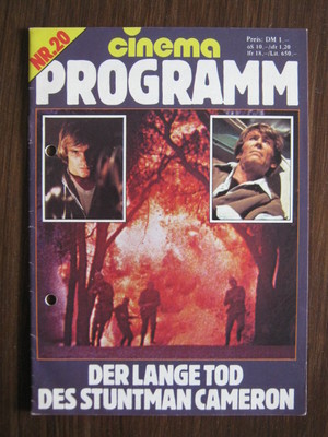 cinema Filmprogramm Nr.20  Der lange Tod des Stuntman Cameron   Peter O'Toole