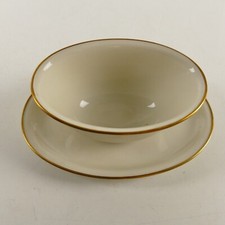 Hutschenreuther Selb Juwel Sauciere elfenbeinfarben Goldrand RT-1303
