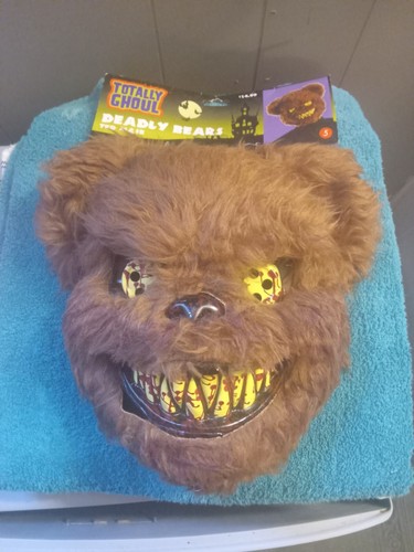 Grusel Horror Blutiger Killerbär Plüsch Maske für Halloween Horror Kostüm Requisiten - Bild 5 von 5