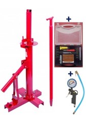 DÉMONTE PNEU AUTO MANUEL AUTO + 1 Kit Réparation Pneu Tubeless + 1 Manomètre