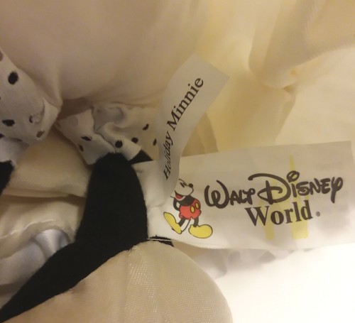 VGN 10" Disney Vittoriano NATALE Minnie Mouse Bean Bag Peluche 2000 Vacanze - Foto 6 di 9