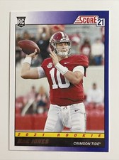 2021 Panini Score Mac Jones RC 1991 Throwback Insert #TB9 Alabama Crimson Tide