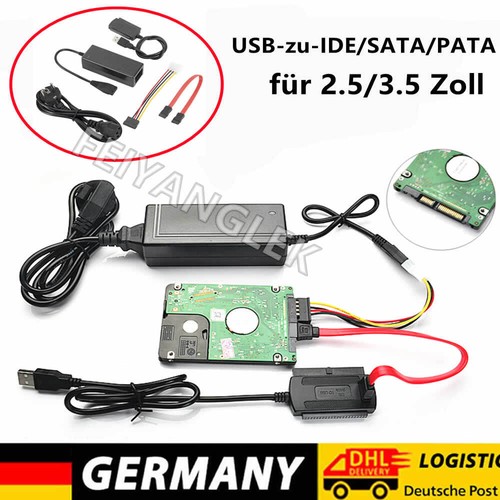 Adapter USB 2.0 to SATA/IDE 2.5" 3.5" Converter Cable Kit 1 for Hard Drive Disk - Bild 2 von 10