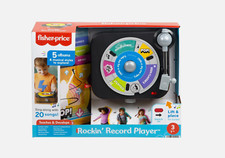 Fisher-Price Rockin Record Player Musical Toy For Preschool Toddler