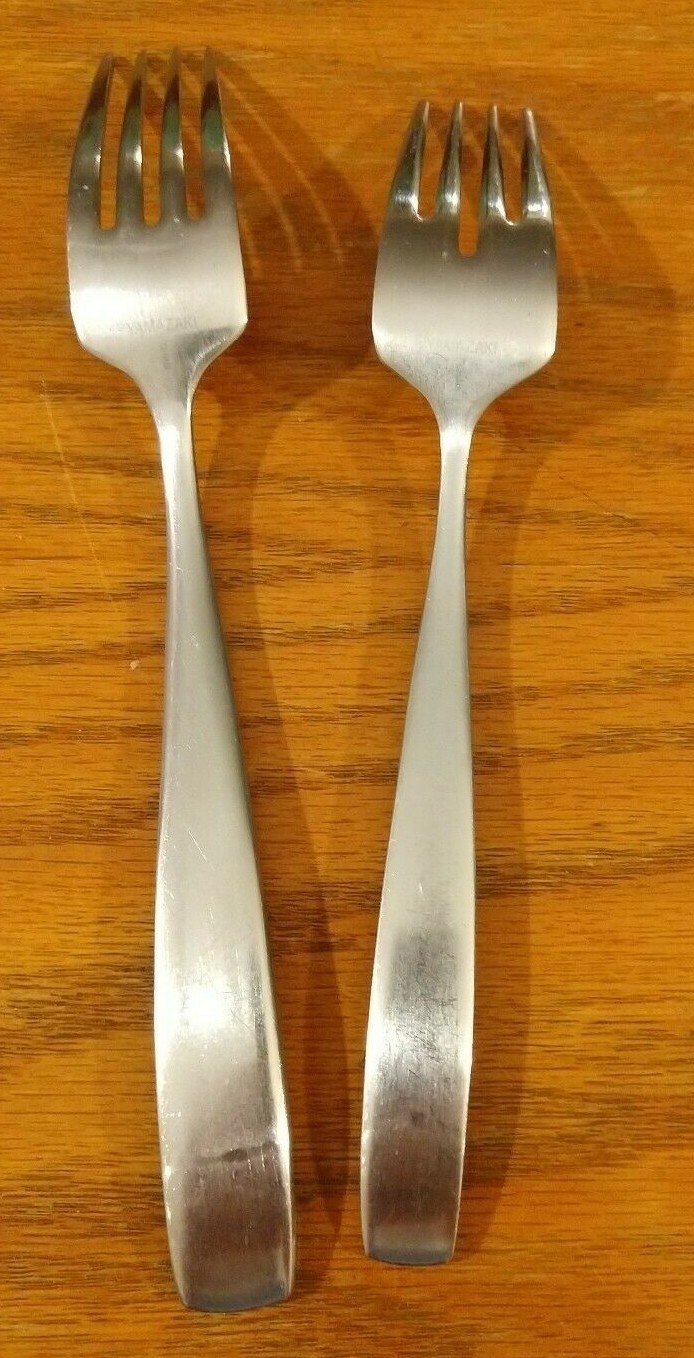 Yamazaki Bolo Salad/Dessert Fork - Classic Satin Finish Silverware, Set Of 1