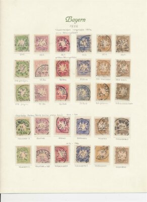 Bavaria 1888-1920 Small Stempelsammung