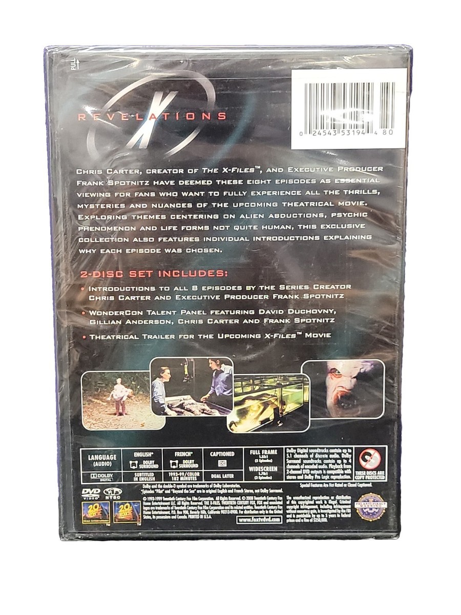 THE X-FILES REVELATIONS 2-DISC DVD NEW DAVID DUCHOVNY GILLIAN