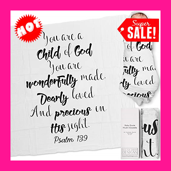 psalm 139 swaddle blanket