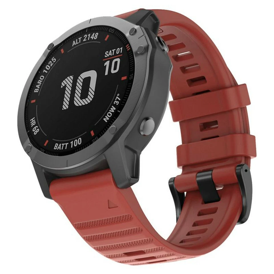 Per Garmin Fenix E 8 5 5X Plus 6 6X Pro 7 7X Quick Fit Cinturino Orologio Cinturino Silicone - Immagine 2 di 4