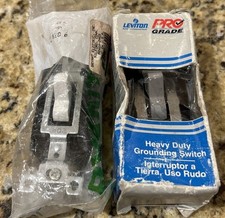 BRYANT  LEVITON 20 A 120/277VAC TOGGLE SWITCHES WHITE  GRAY. NEW
