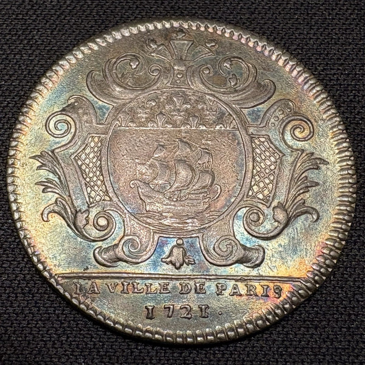 1721 France Silver Jeton Coin Paris 1700s Castagniere Token | eBay