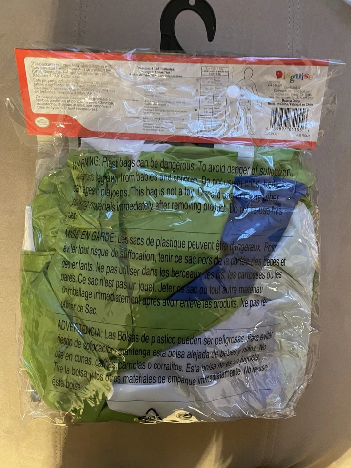 Disfraz inflable Mario Riding Yoshi - Super Mario Bros - Adulto - Talla única Foto 2 de 3