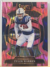 2025 Panini Select - Concourse Tyler Warren #33 Pink Shock Prizm (RC)