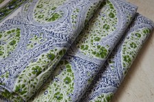 New Hand Block 100 Cotton Paisley Fabric 1 Yard NO TARRIF CHARGES 100 ZK-101