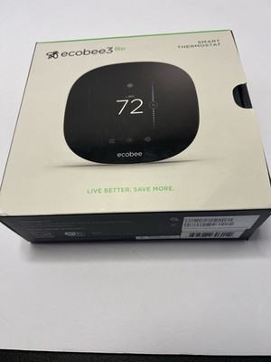 ecobee3 lite Smart Thermostat - Black (EB-STATE3LT-02) - (Opened Box)