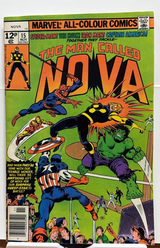 Nova # 15,20 & 21 VF Marvel Comic Book lot