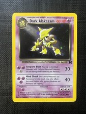 Dark Alakazam Holo Rare 1/82 Unlimited Team Rocket on eBay