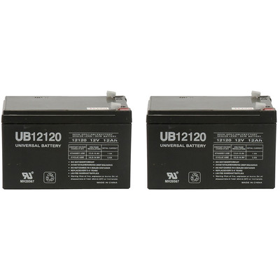 UPG 12V 12AH Replacement Battery for SpinLife Mobility Scooters - 2 Pack