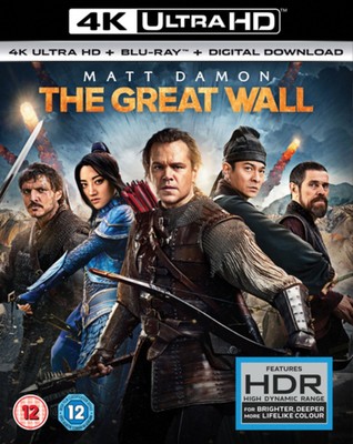 The Great Wall (4K UHD Blu-ray) Eddie Peng Kenny Lin Han Lu Abra (UK IMPORT)
