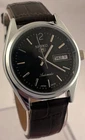 Vintage Seiko 5 Black Dial Day Date Hand Winding Analog Men's Wrist Watch...