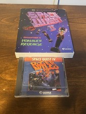 Space Quest II 2: Vohaul's Revenge (PC, Sierra, 1988) Complete + Space Quest 4