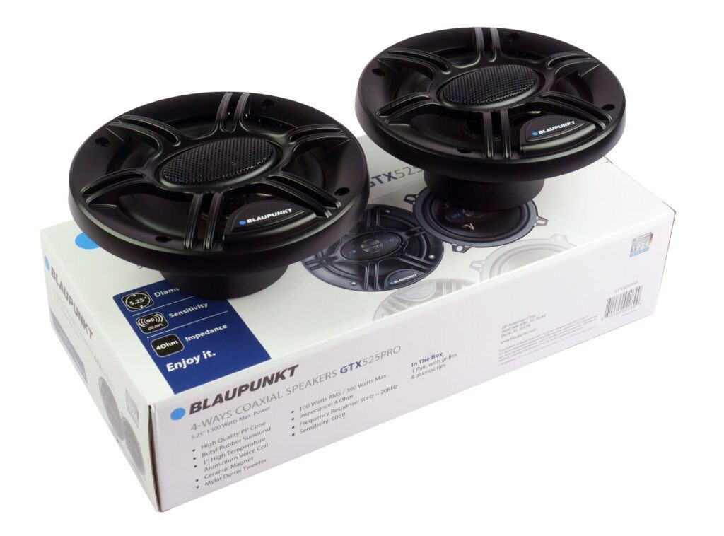 2x Blaupunkt GTX525 5.25-Inch 300W Peak Power 4-Way Coaxial 